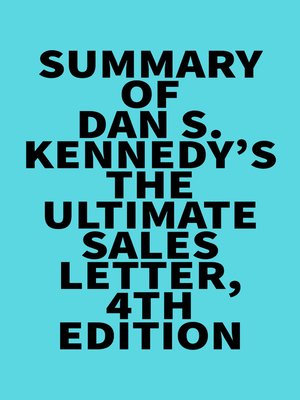 cover image of Summary of Dan S. Kennedy's the Ultimate Sales Letter